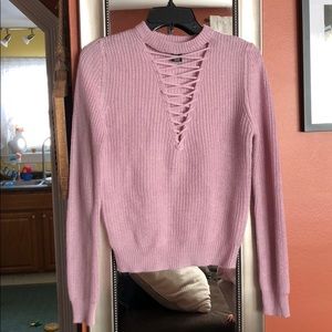 Lace up Sweater